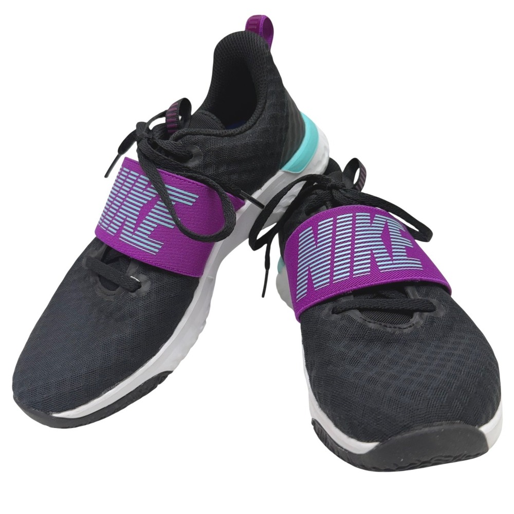 Nike Renew Running Training‎ Shoes Black Purple Teal Women US 6.5 AR4543-007